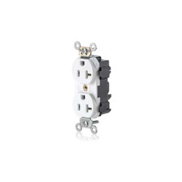 Leviton 20 Amp, 125 Volt, Nema 5-20R, 2P, 3W White M5362-SW